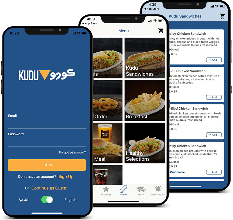 Kudu KSA Mobile App Development Snippets
